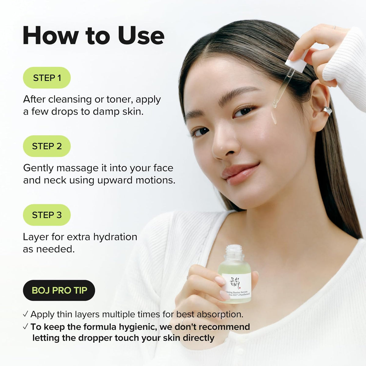 BEAUTY OF JOSEON Calming Serum: Green Tea + Panthenol (30ml)