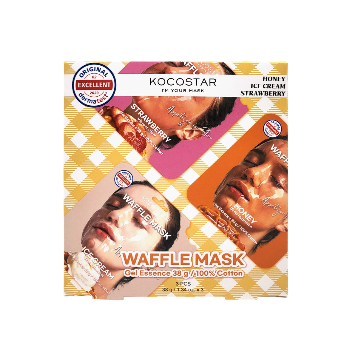 KOCOSTAR Waffle Mask Kit (3pcs)